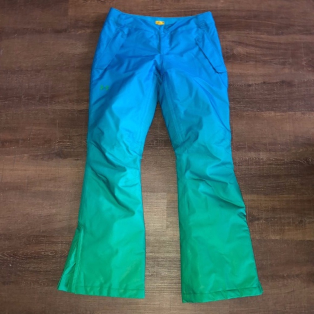 Women small Under Armour storm snow pants ombré